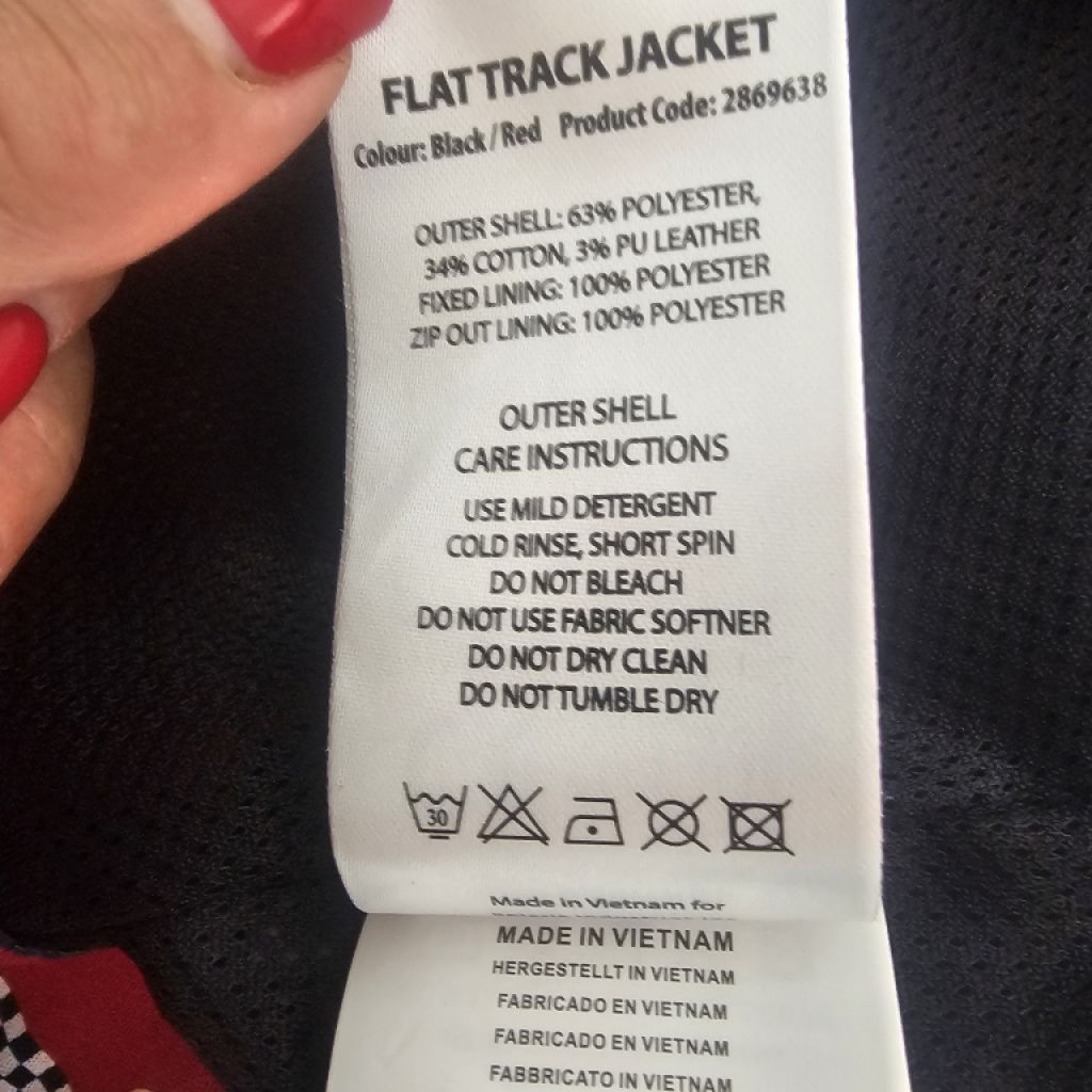 Indian Motorcycle Flat Track Racing Jacke S