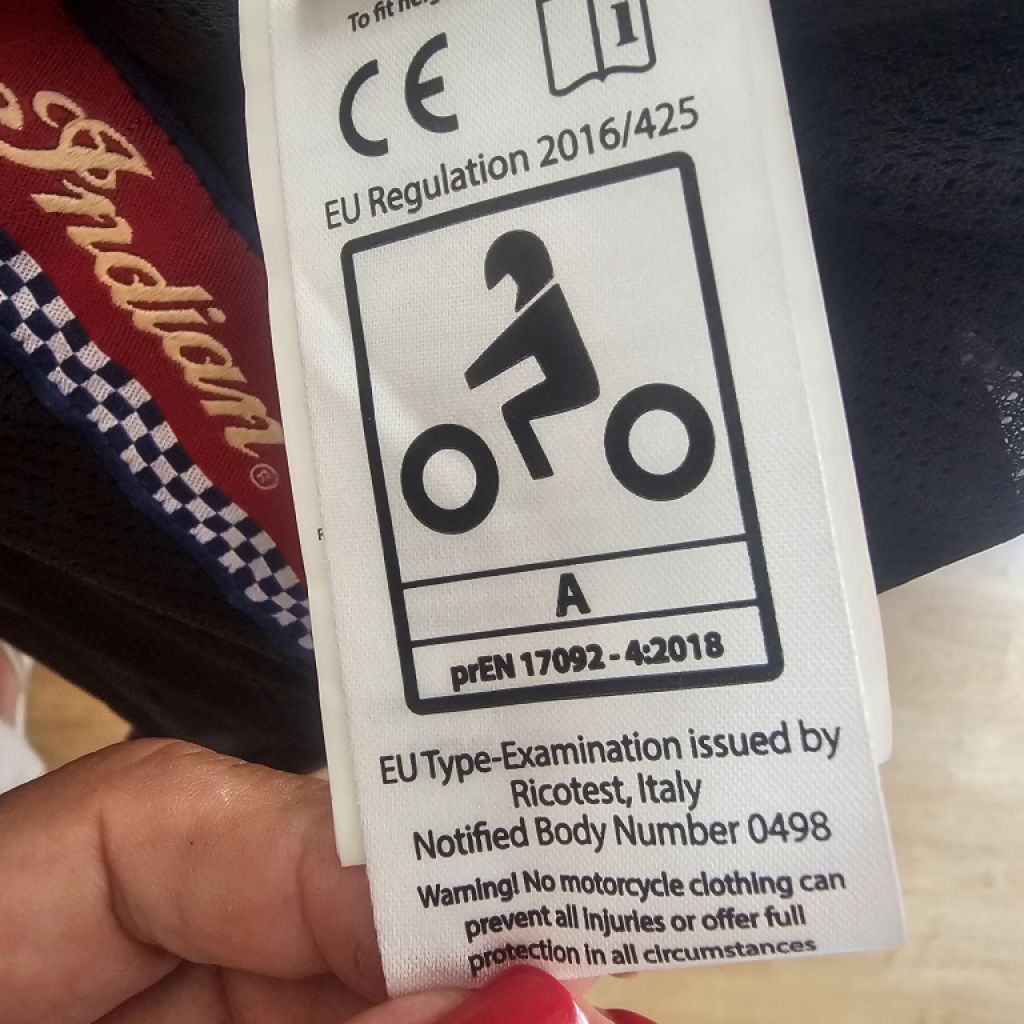 Indian Motorcycle Flat Track Racing Jacke S