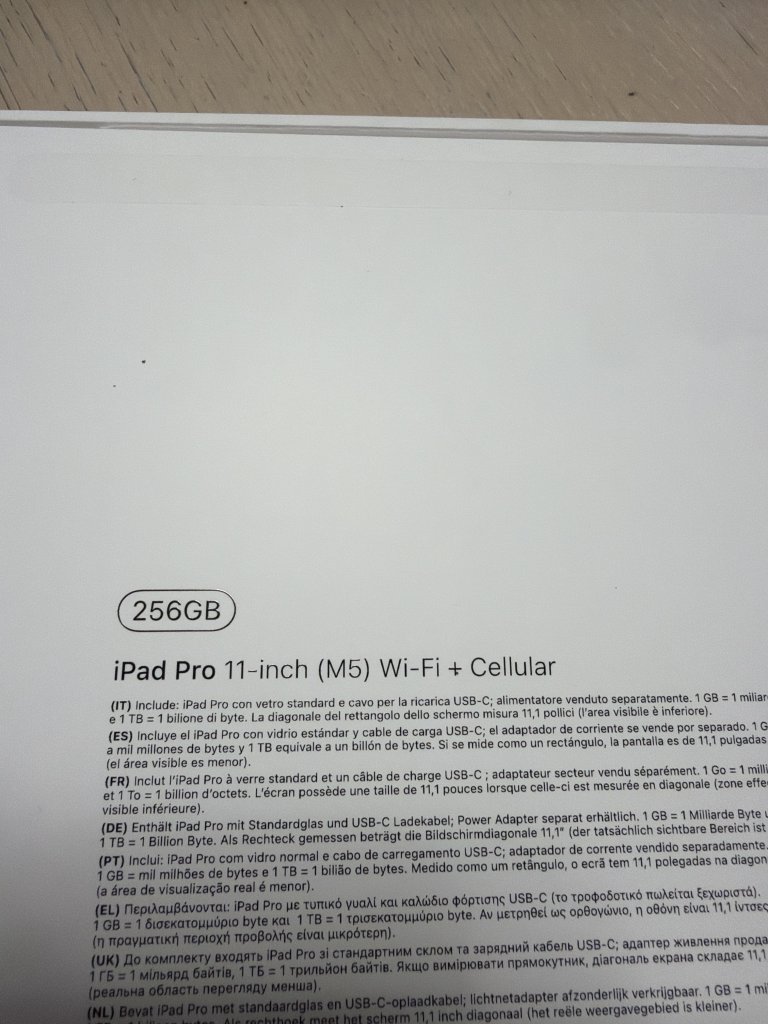 iPad Pro 11 Zoll (M5) WiFi + Cellular