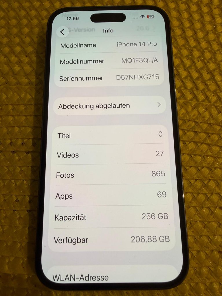 IPHONE 14 PRO - 256 GB - NEGRO - como nuevo - completo con caja original