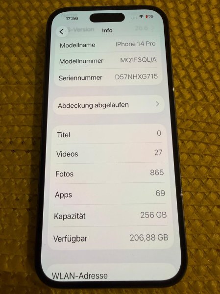 IPHONE 14 PRO - 256 GB - NEGRO - como nuevo - completo con caja original