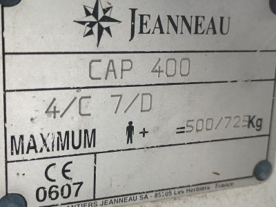 Jenneau Chantier console boat 4m 15HP outboard with trailer