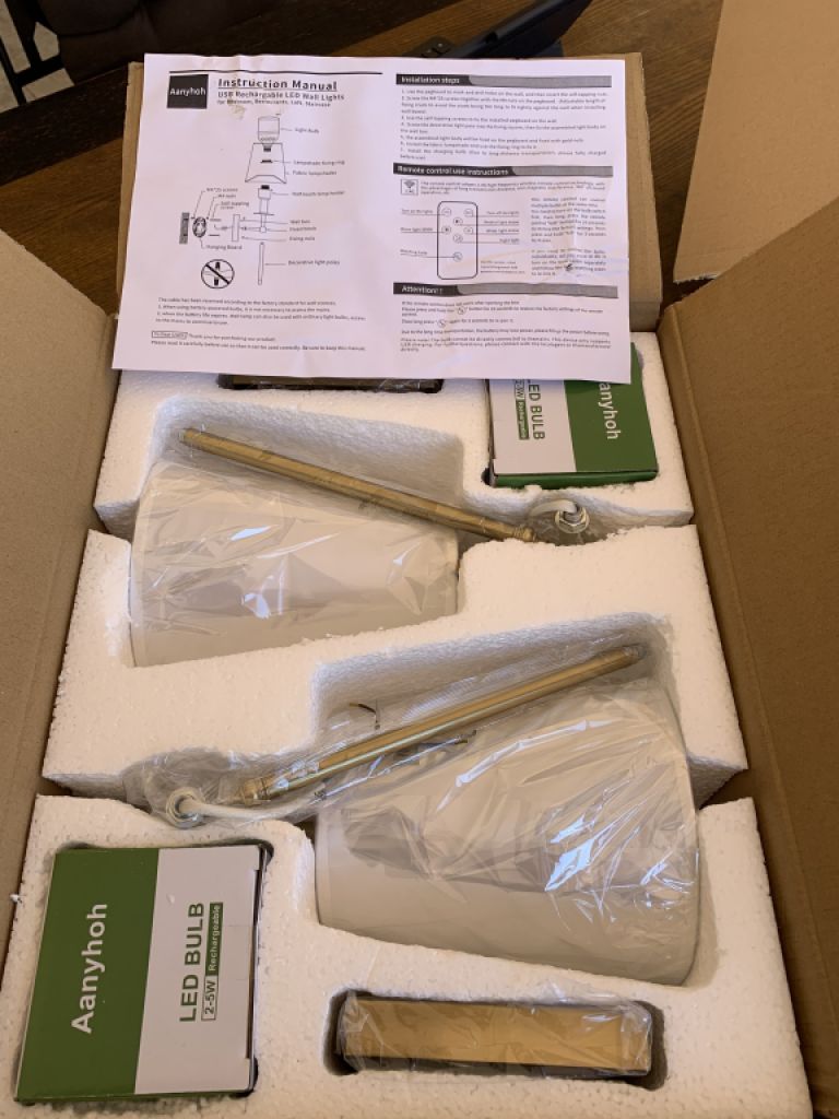 Cordless LED Wall Lights , New !