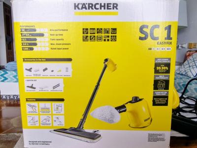 Kärcher SC1 steam cleaner complete with all accessories