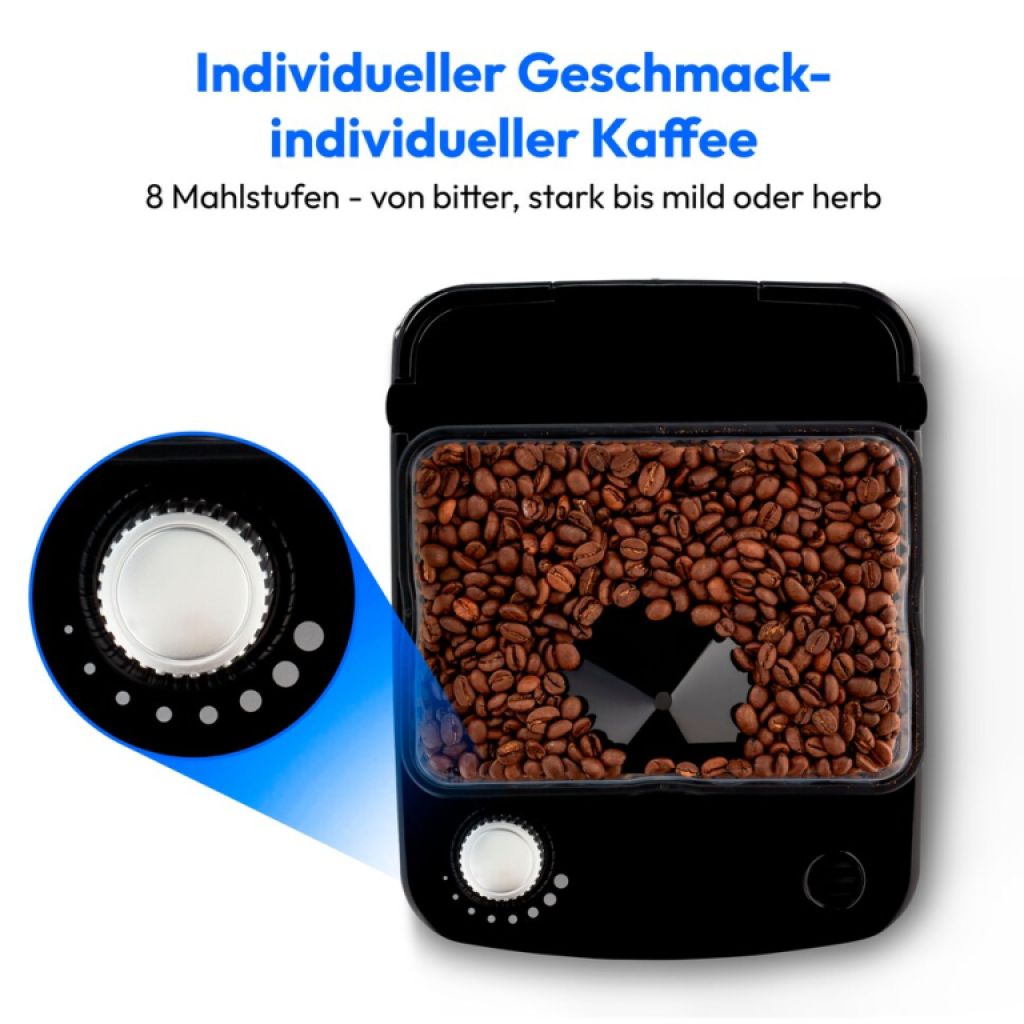 Coffee machine with grinder / MEDION MD 19911 black