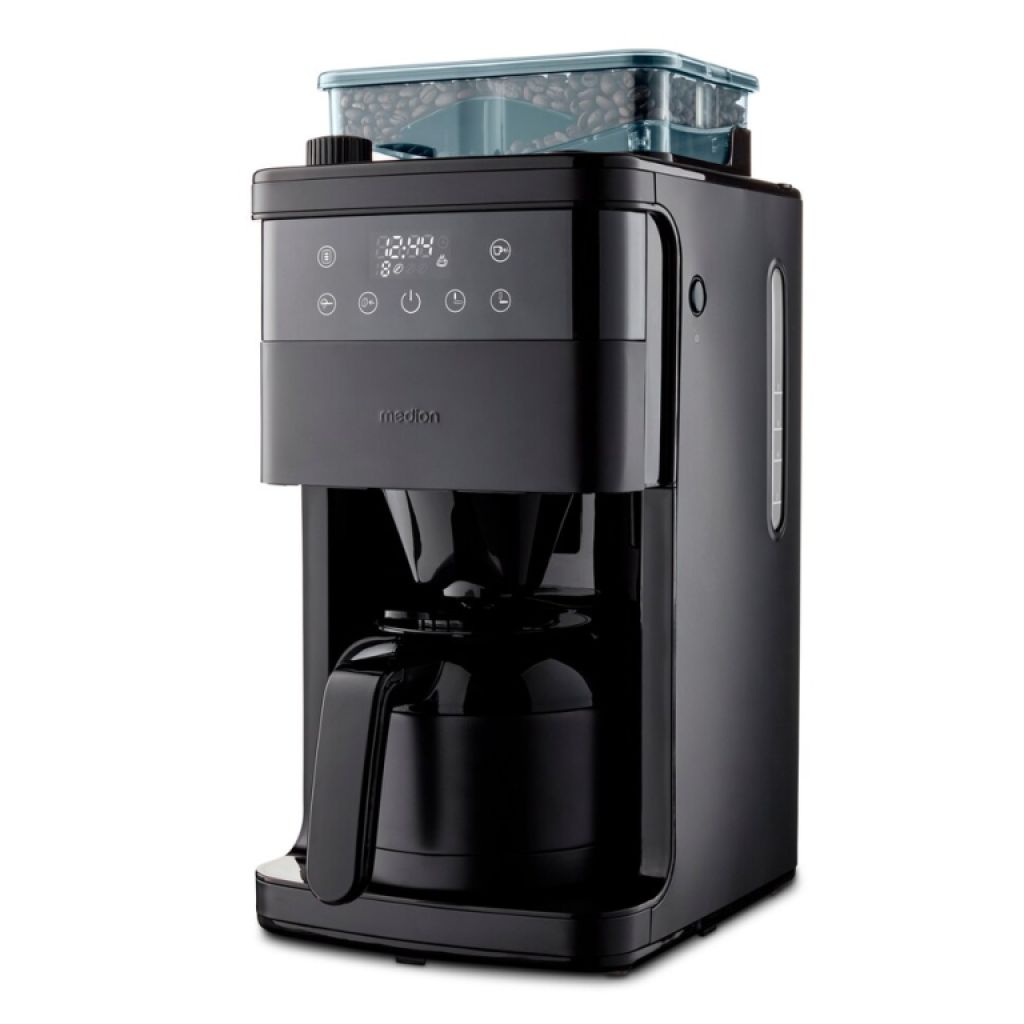 Coffee machine with grinder / MEDION MD 19911 black