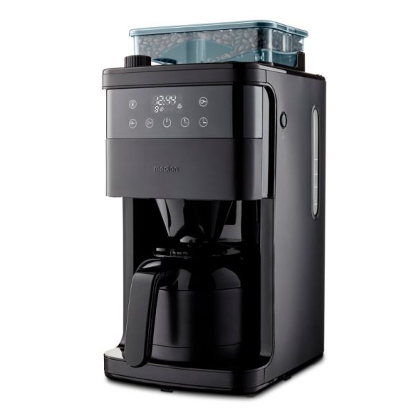 Coffee machine with grinder / MEDION MD 19911 black