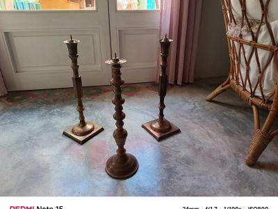 Candelabros de latón