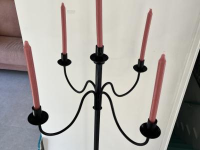 Candelabro de hierro forjado 152 cm