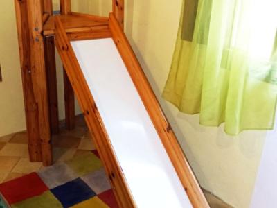 Kinderbett Stockbett Kombination m. Rutsche & Leitern Kinderzimmer