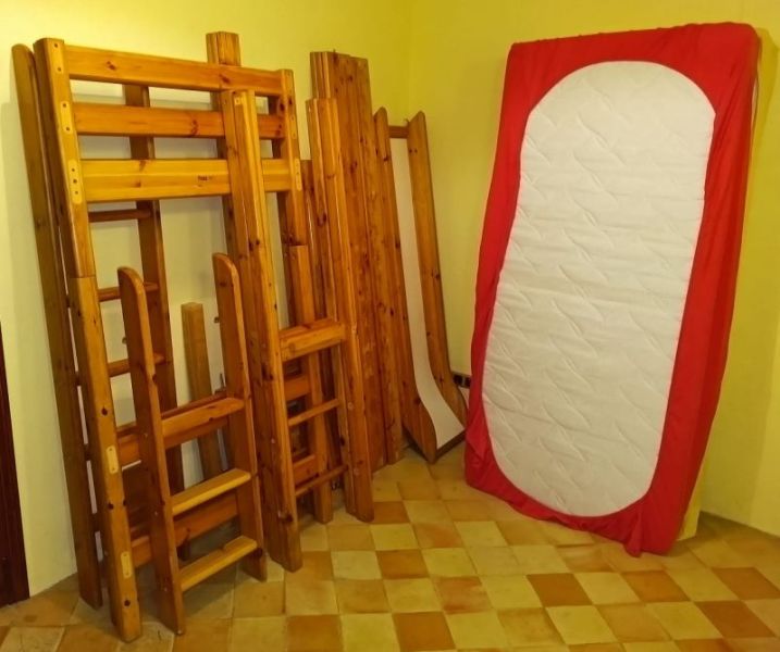 Kinderbett Stockbett Kombination m. Rutsche & Leitern Kinderzimmer