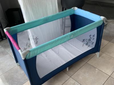 Child travel cot with mattress