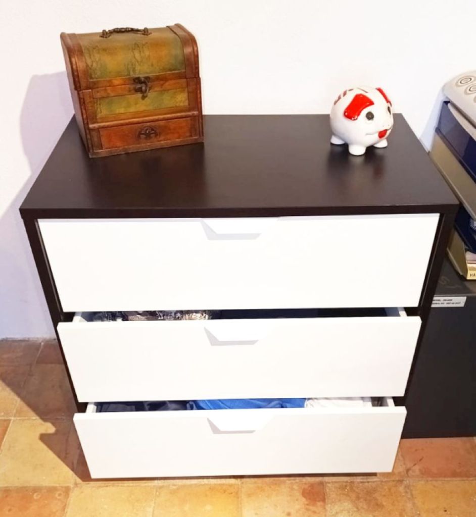Wardrobe, chest of drawers & desk for children's room