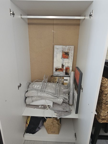 Kleiderschrank weiss 1.80x 80x52