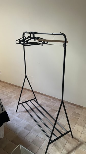 Clothing Rails 2 Pieces in Black