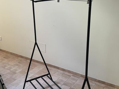 Clothing Rails 2 Pieces in Black