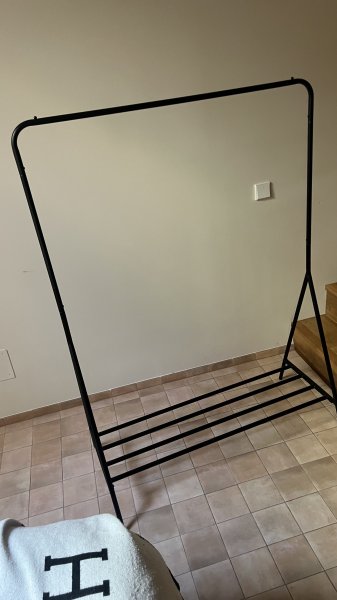 Clothing Rails 2 Pieces in Black