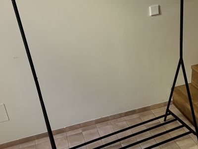 Clothing Rails 2 Pieces in Black