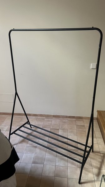 Clothing Rails 2 Pieces in Black