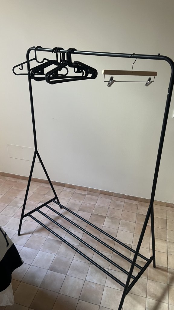 Clothing Rails 2 Pieces in Black