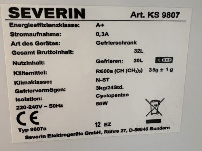 Kleine Gefriertruhe von Severin
