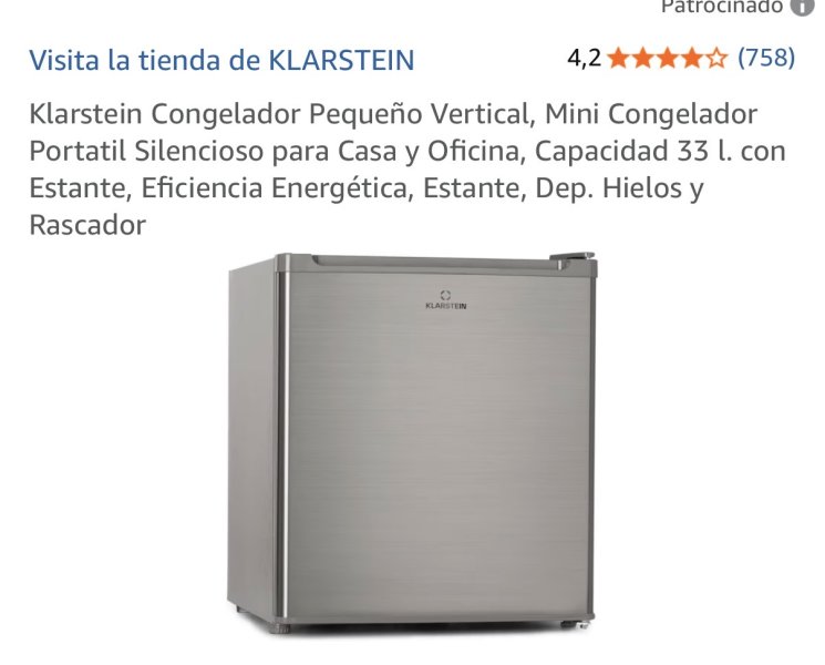 Kleiner Tiefkühlschrank von Klarstein