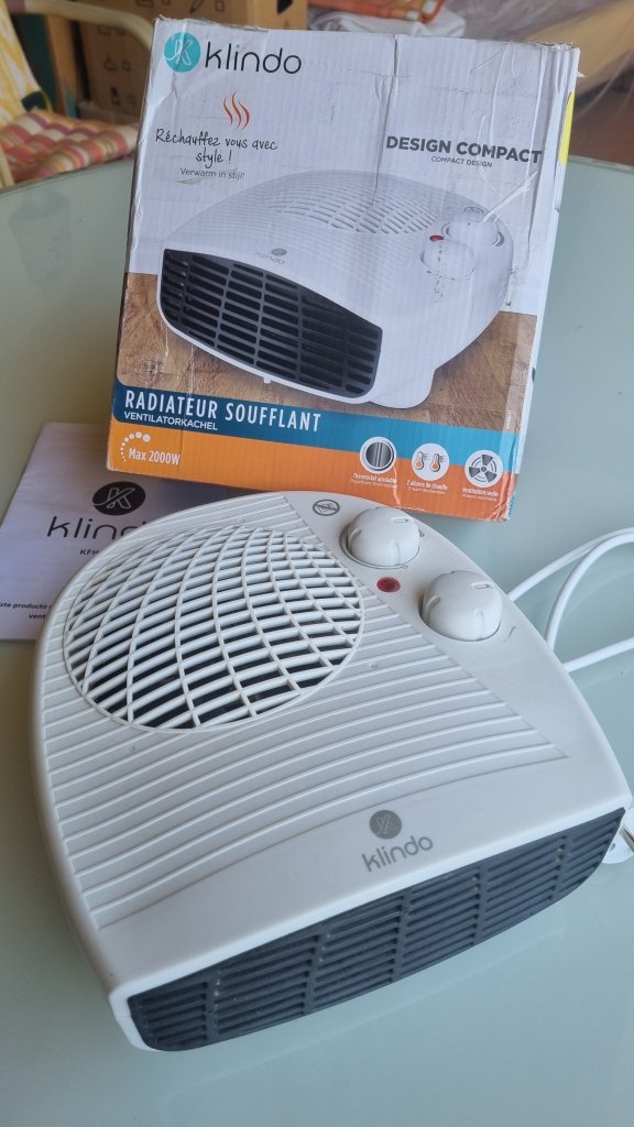 Klindo Kompakter Heizlüfter (max. 2000W)
