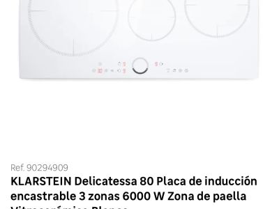 Klarstein Hob White