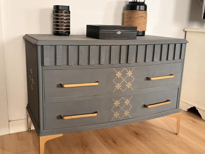 Chest of drawers - drawer cabinet antique refurbished