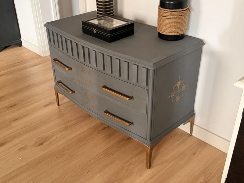 Chest of drawers - drawer cabinet antique refurbished