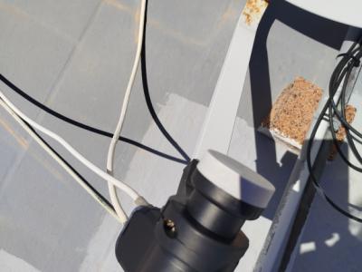 Complete satellite system - dish + LNB + receiver