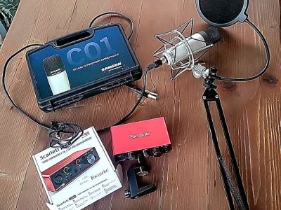 Komplettes Recording- und Podcast-Set – Focusrite Scarlett Solo + Samson C01