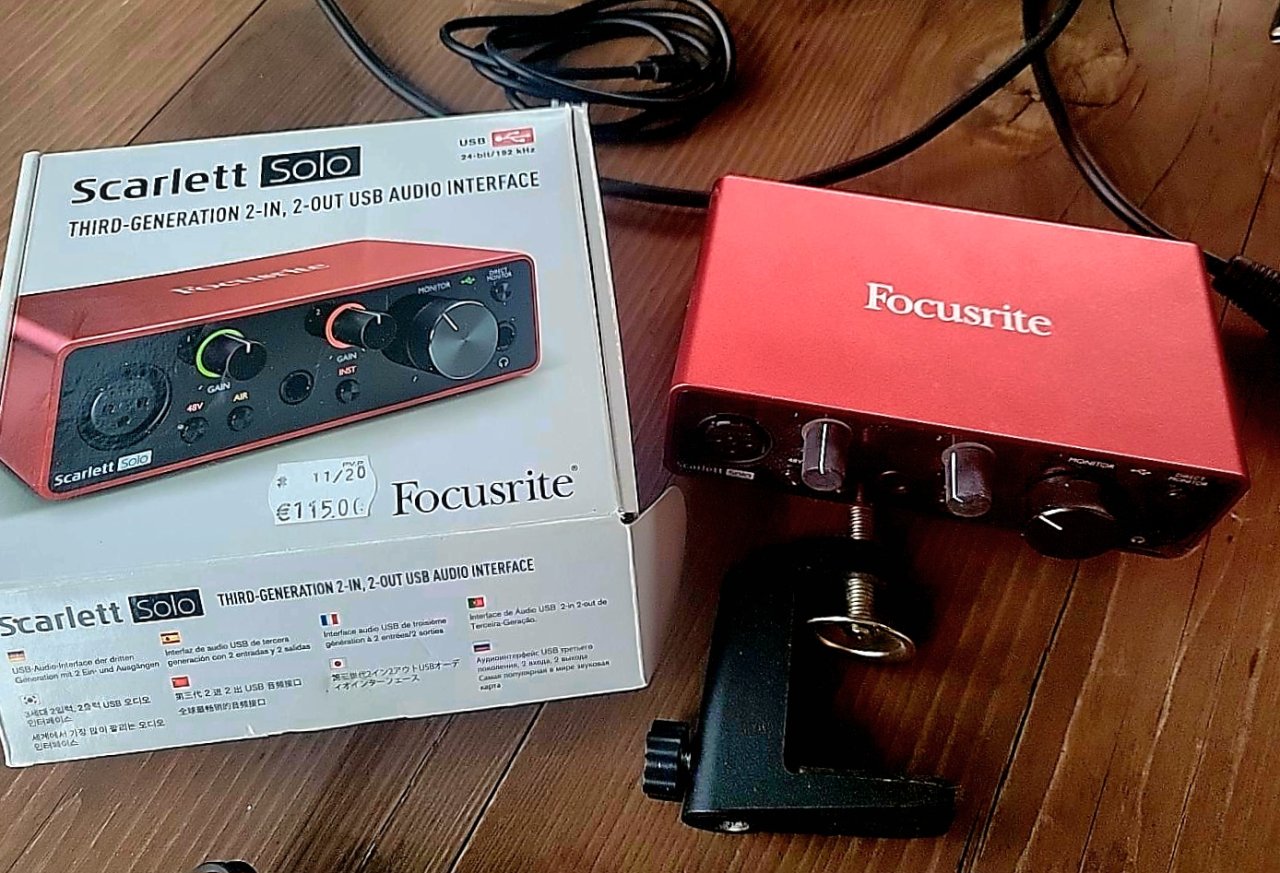 Komplettes Recording- und Podcast-Set – Focusrite Scarlett Solo + Samson C01