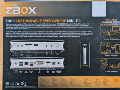Komplettset ZOTAC ZBOX ID82 + LG-Monitor + Tastatur und Maus