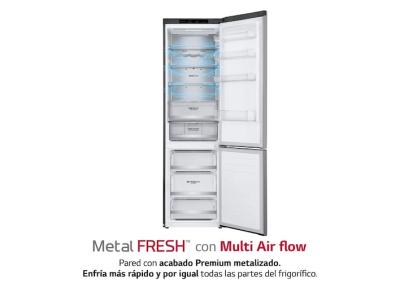 Refrigerator, fridge-freezer combination, LG, freezer, 2 m