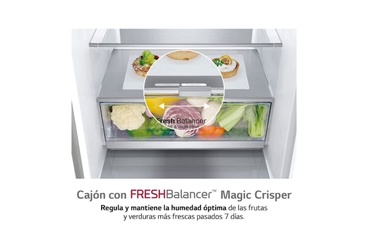 Refrigerator, fridge-freezer combination, LG, freezer, 2 m