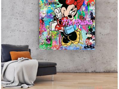 Artwork with neon lettering and your desired name