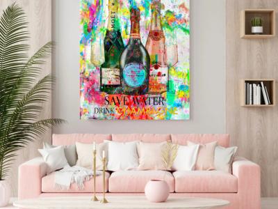 Artwork with neon lettering and your desired name