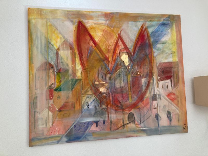 Artwork by Winfried Flach - "Bright Village"