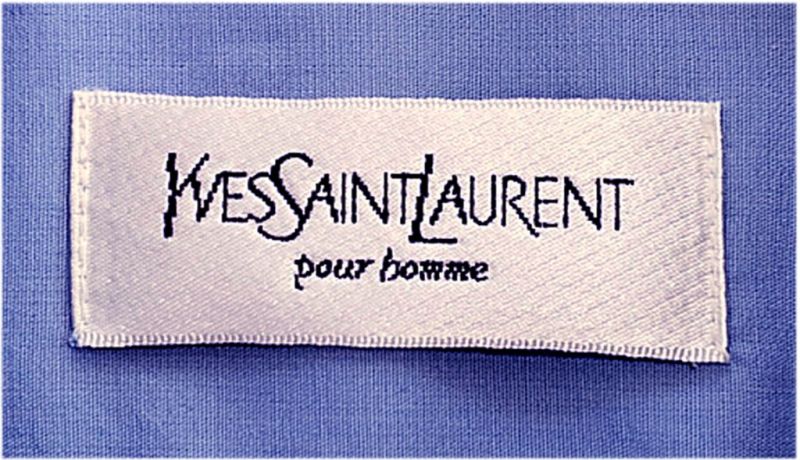 Camisa de manga corta - camisa de lujo - Yves Saint Laurent - YSL talla L