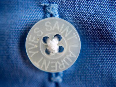 Camisa de manga corta - camisa de lujo - Yves Saint Laurent - YSL talla L