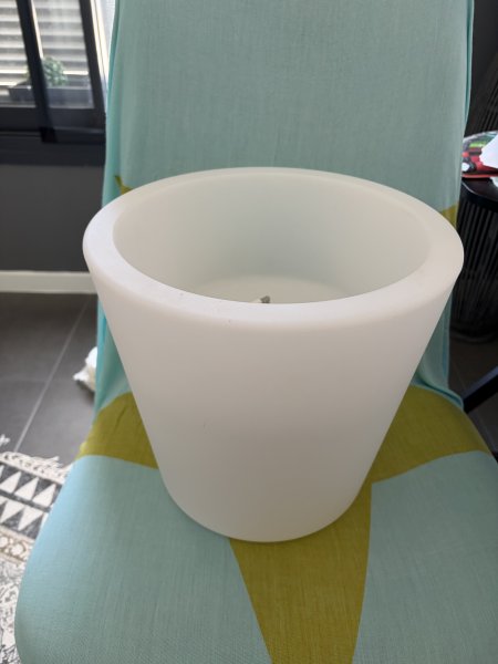 Lamp-illuminated wine cooler or flower pot