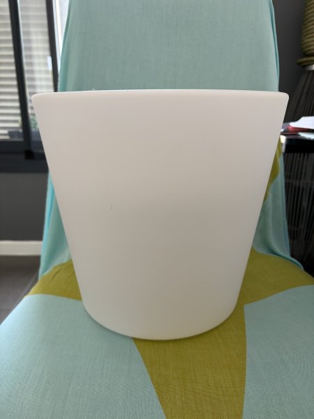 Lamp-illuminated wine cooler or flower pot