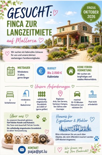 Landhaus gesucht