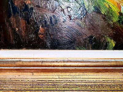 Landscape Painting, Mediterranean Art, Oil on Wood,