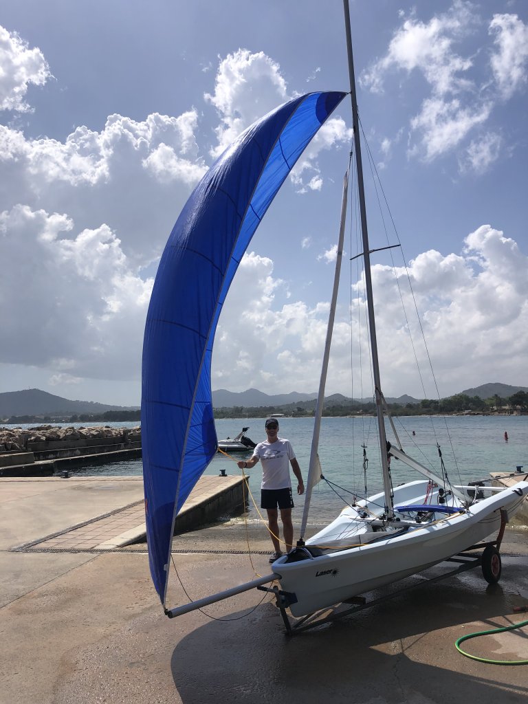Laser Vago, top condition, 2022, location Mallorca northeast, incl. launch trolley, trailer