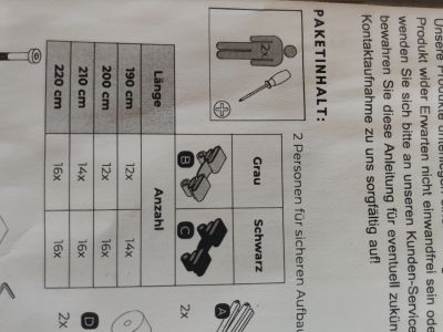 Lattenrost 1x2.00m / 2 Stück