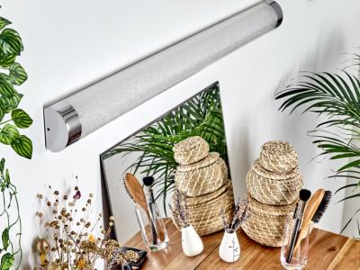 LED Flur Strahler Schlaf Bade Zimmer Spiegel Lampen Wand Leuchten Glitzereffekt