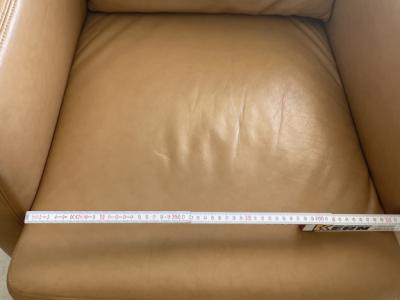 Sillón de cuero W. Schillig