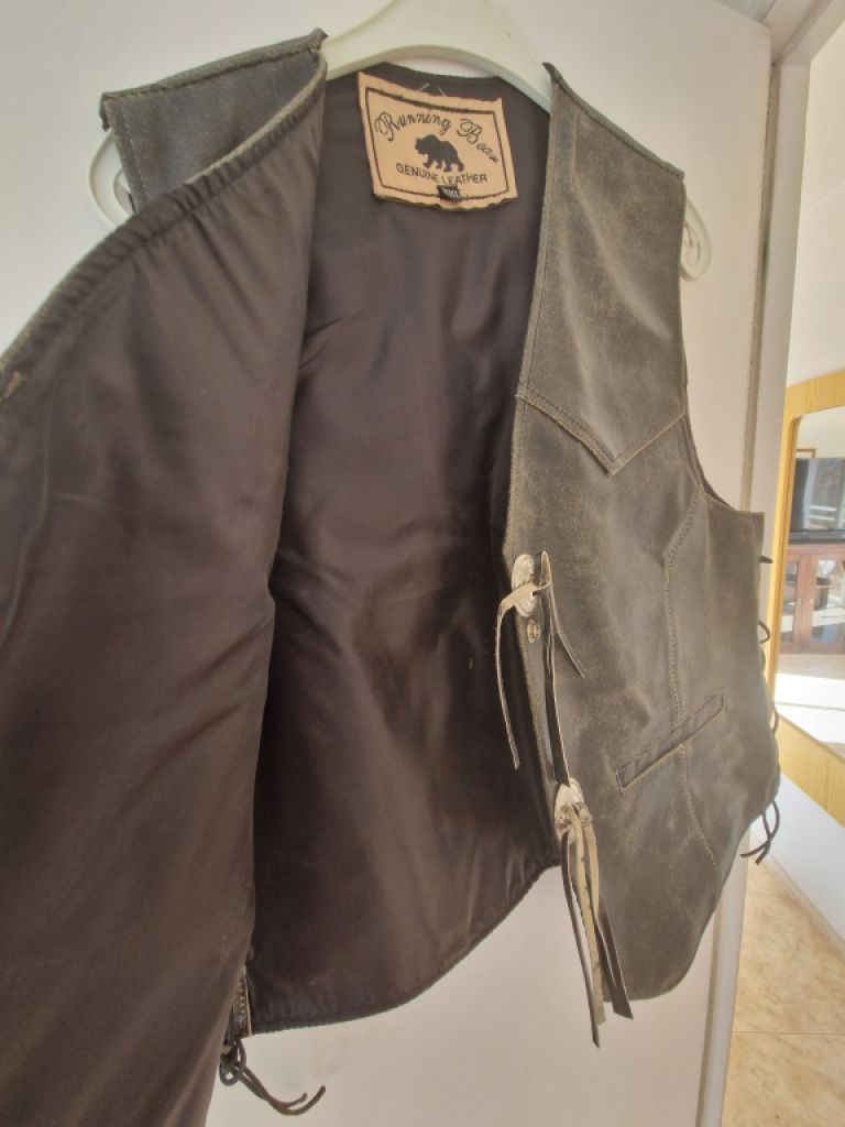 New leather vest